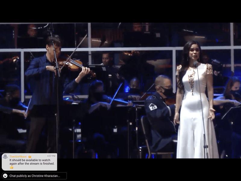 Most memorable performance of 2020 with the U.S. Air Force&nbsp;Band